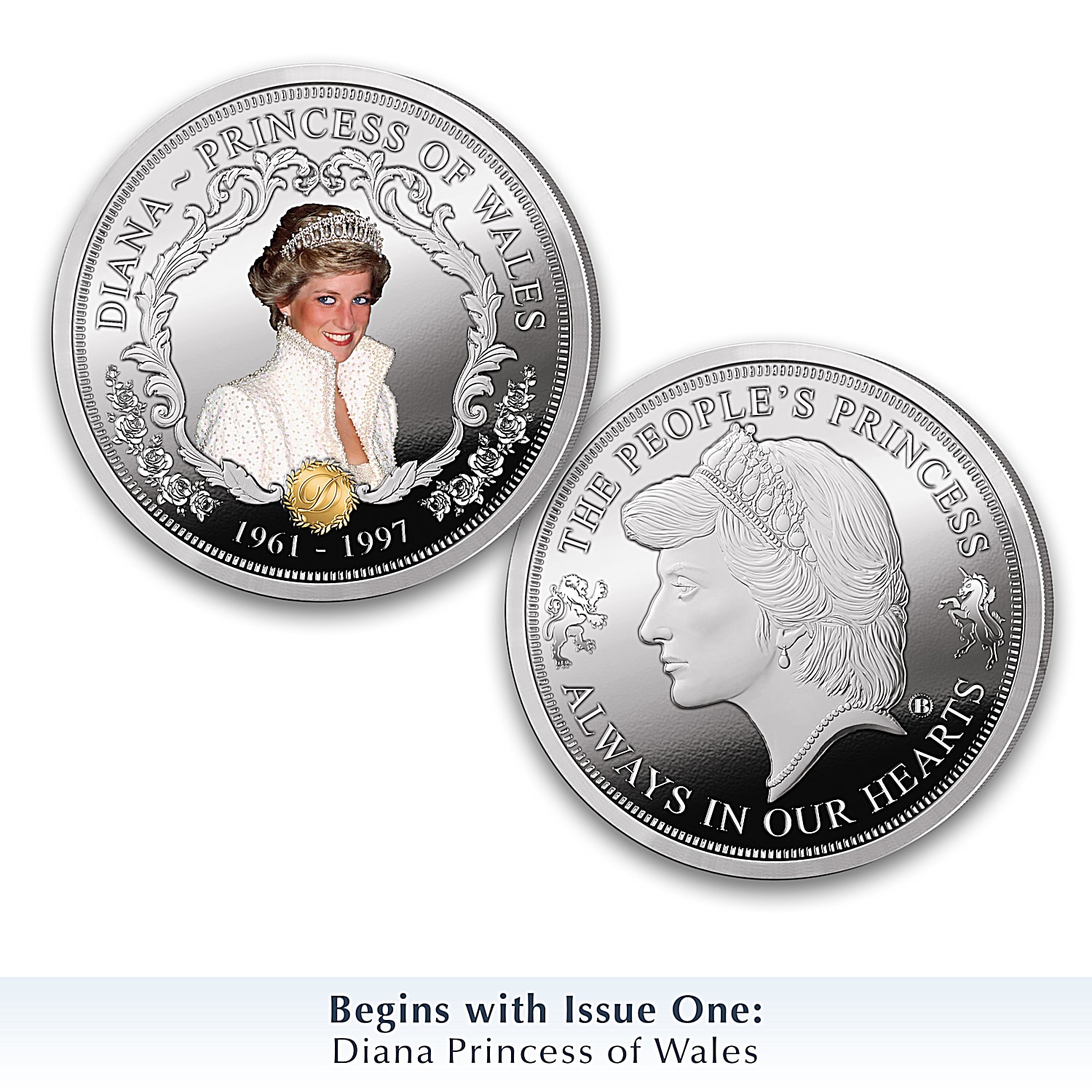 【新作入荷!!】  Princess The Diana Coin Proof Silver-Plated 99.9% Legacy コレクション