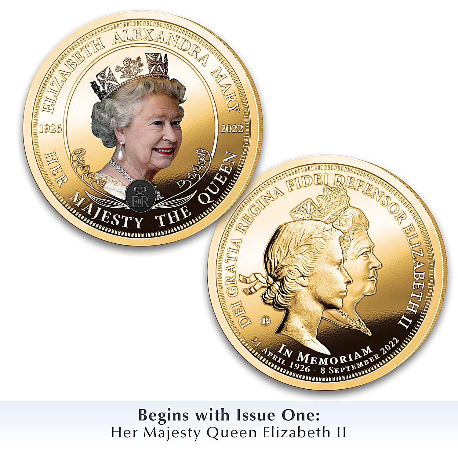 コレクション old coin of queen elizabeth II Queen Elizabeth II Memorial 24K Gold-Plated Proof Coin Collection
