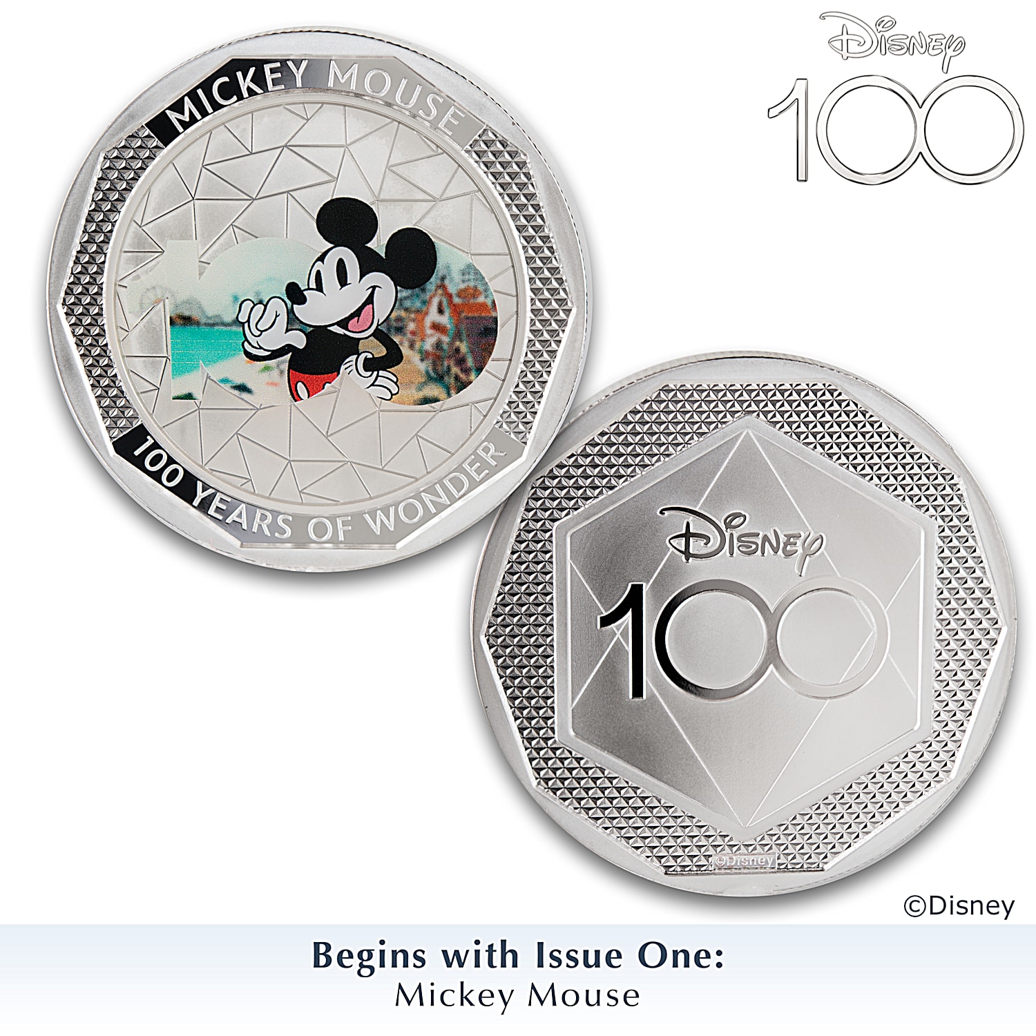 100 Years Of Wonder Silver Plated Proof Collection Adorned With