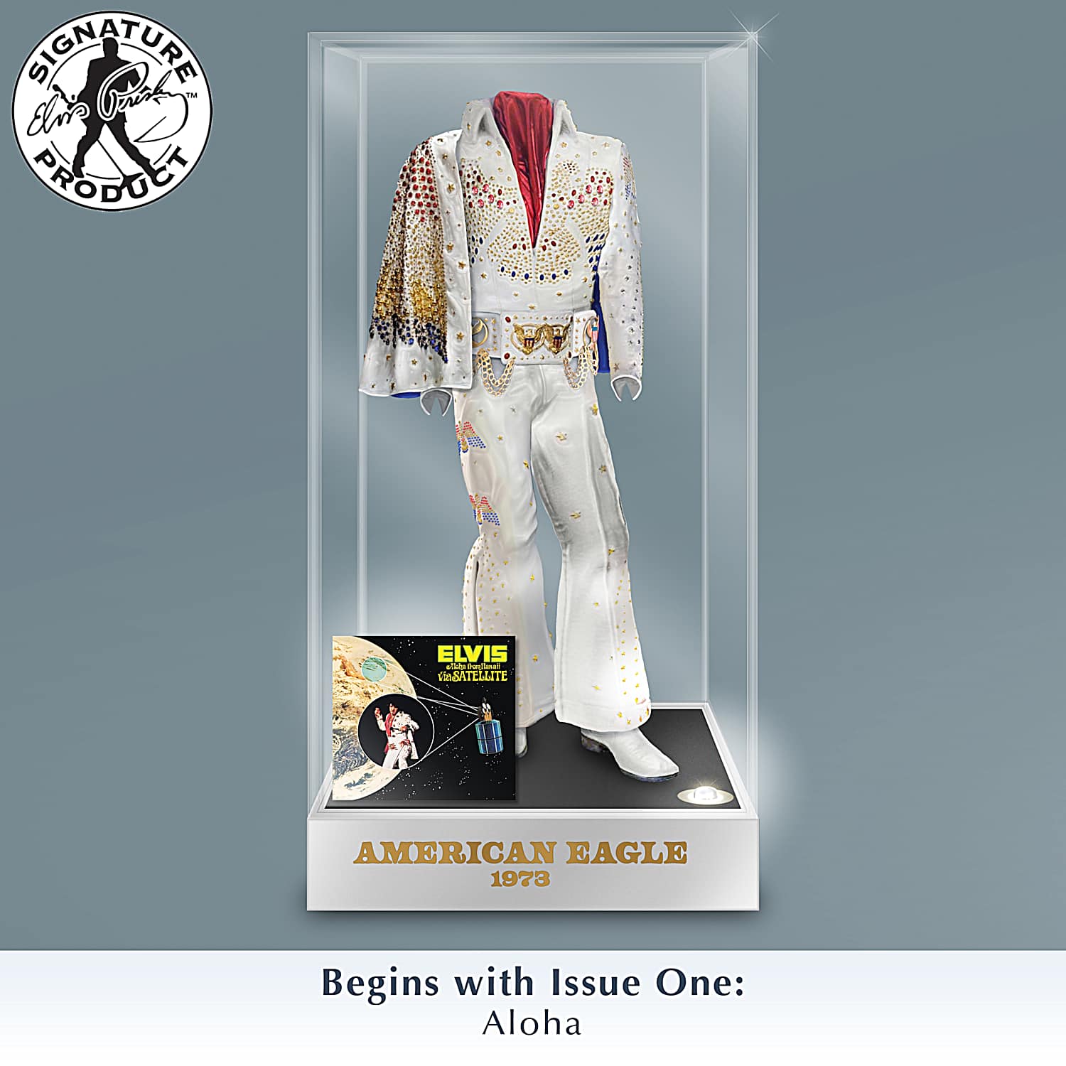 Illuminated Elvis Costume Sculpture Collection Featuring