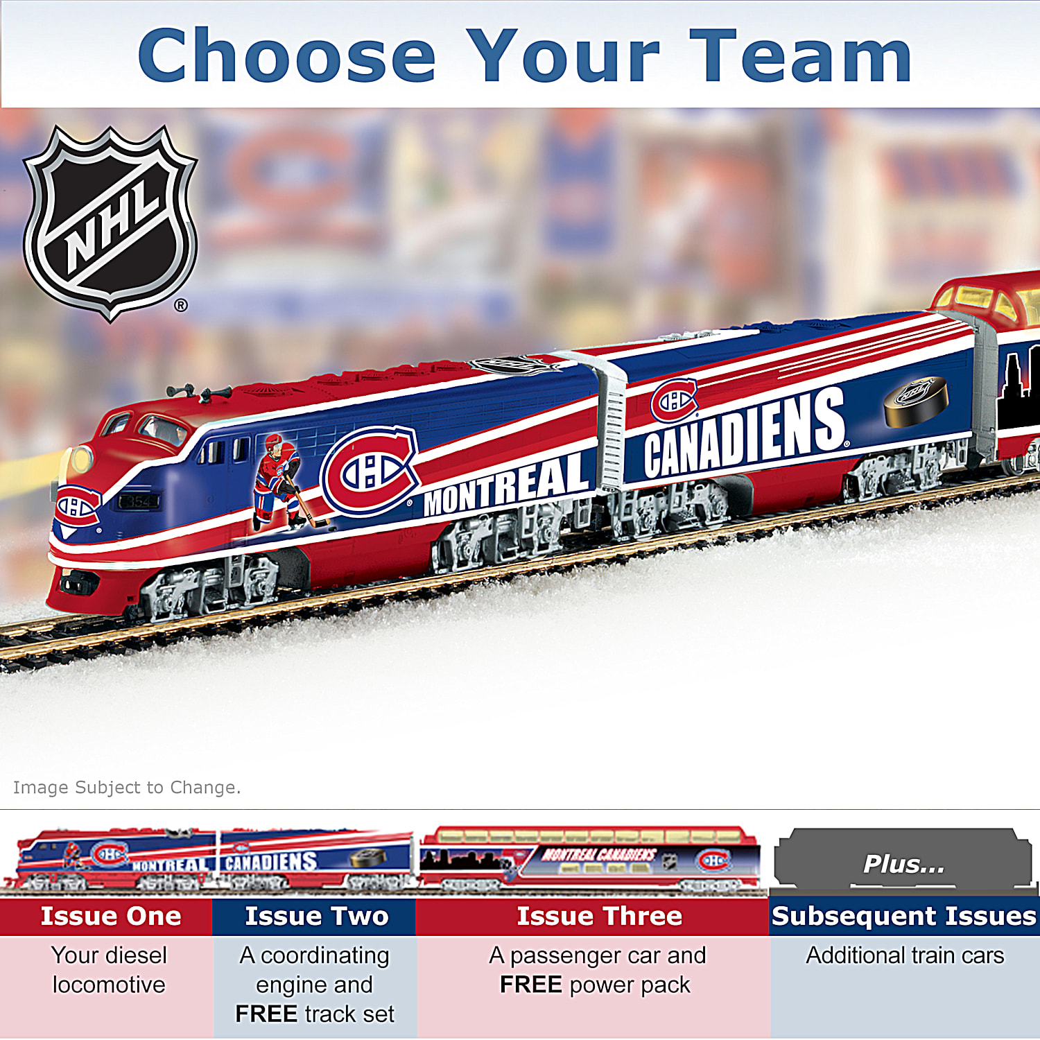 NHL Express Collectible Hockey Train Collection