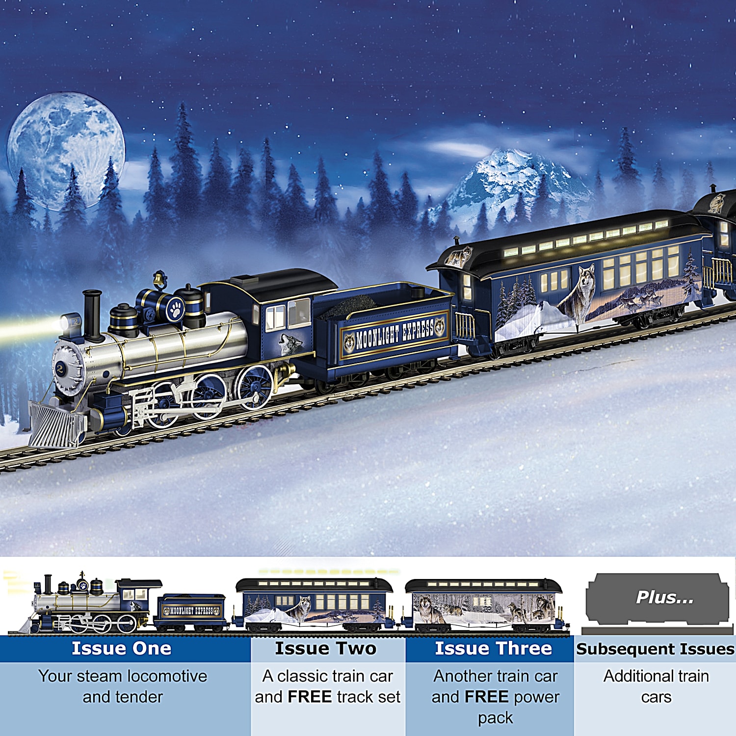Silver rail best sale express train set