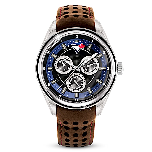 Toronto Blue Jays Chronograph Watch With Leather Band