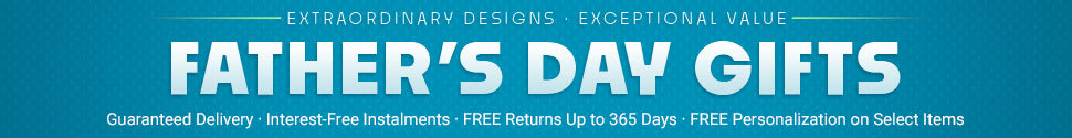Selling Fast - ACT NOW! Father's Day Gifts, Original Designs - Superior Value. Guaranteed Delivery | Interest-Free Instalments | Free Returns Up to 365 Days | Free Personalization on Select Items