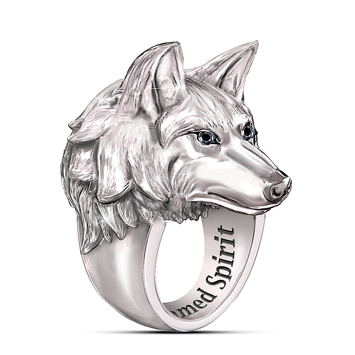 Stainless steel 2025 wolf ring