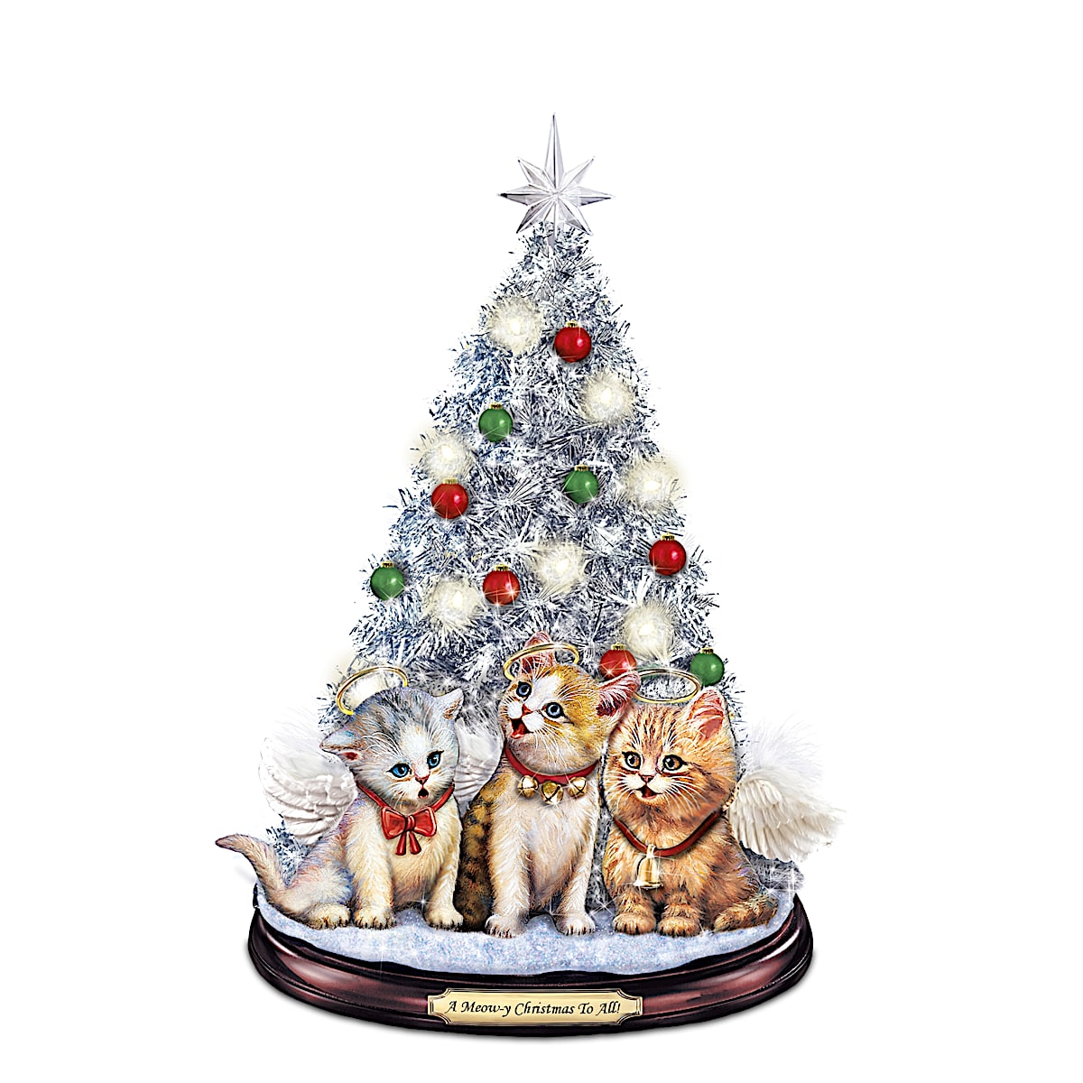 Tabletop Christmas Tree A Meow y Christmas To All Tabletop Christmas Tree