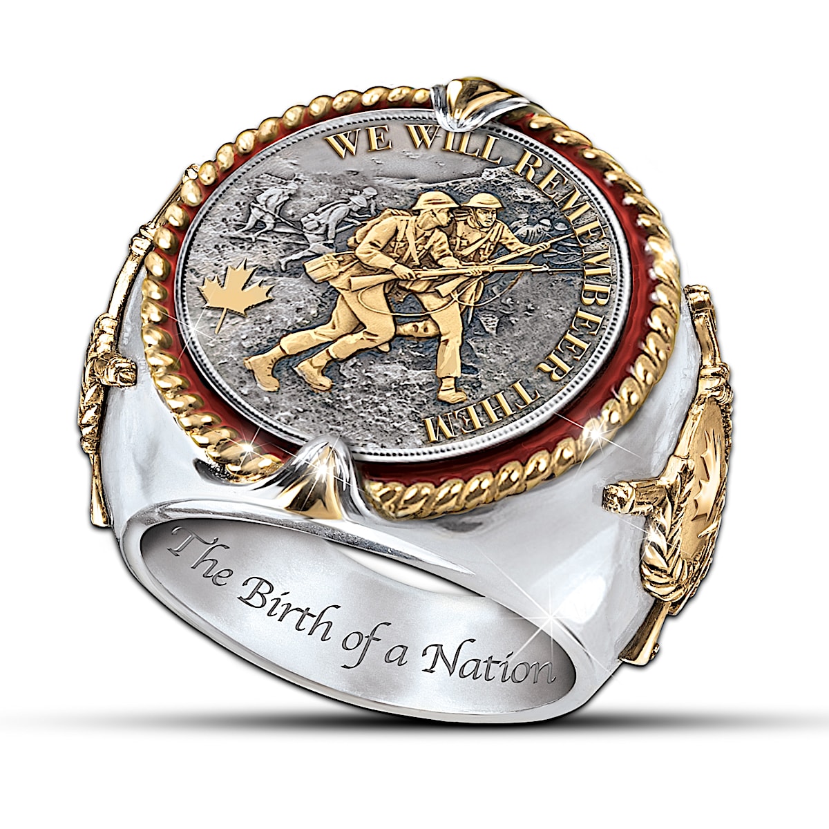 Bradford exchange clearance military rings