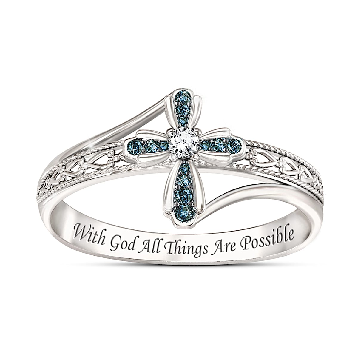 Bradford exchange shop cross ring