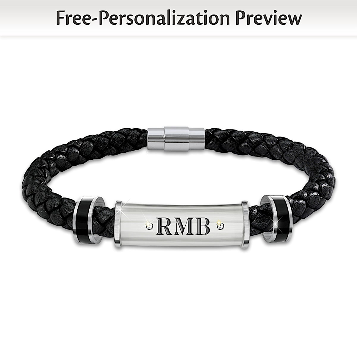 Personalized bracelet for best sale him