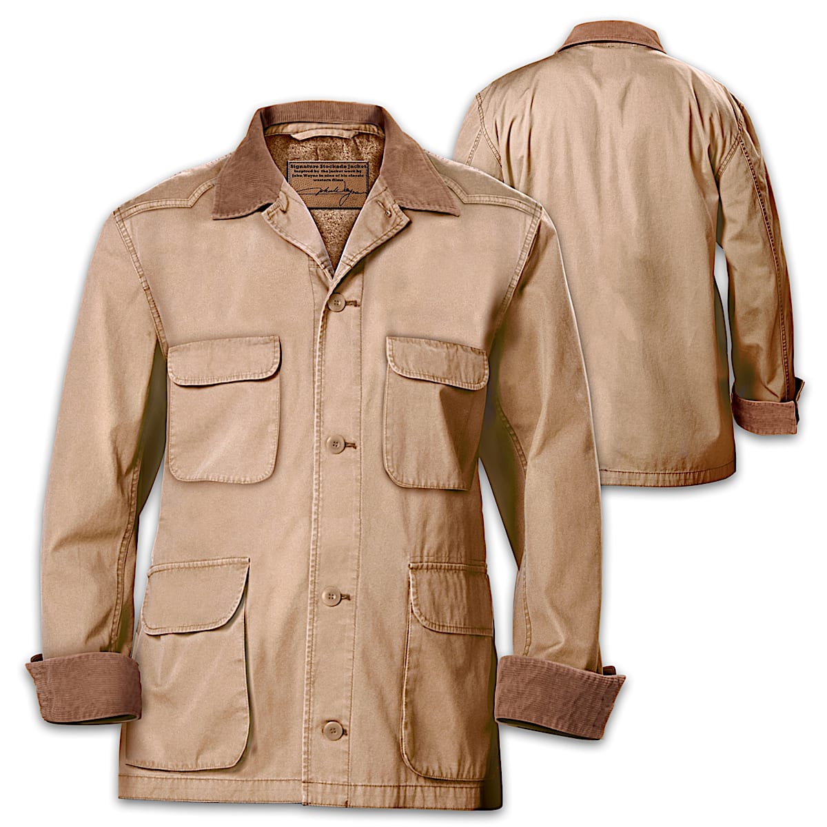 Signature John Wayne Western-Style Stockade Men's Jacket