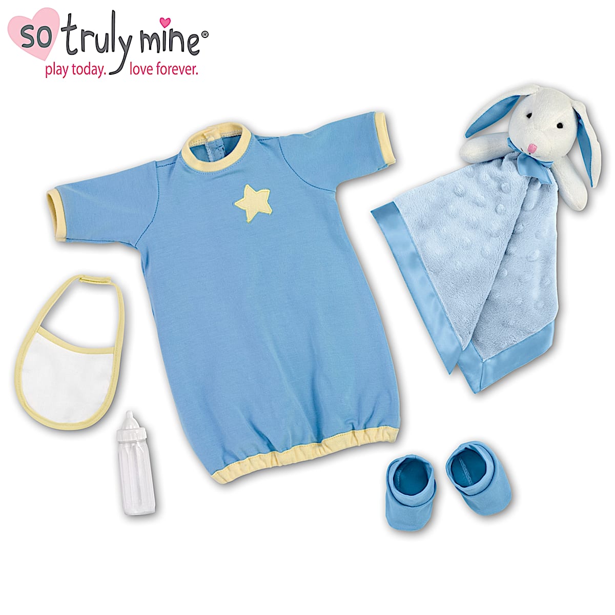 Starry Night Blue Sleeper Baby Doll Accessory Set