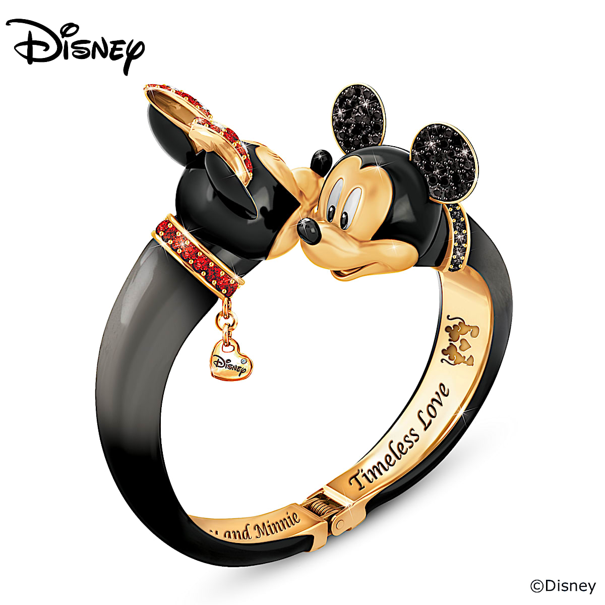 MobyFox - Minnie Mouse Pois Noirs - Bracelet Montre Connectée, Mickey &  Minnie Mouse Montres bracelets