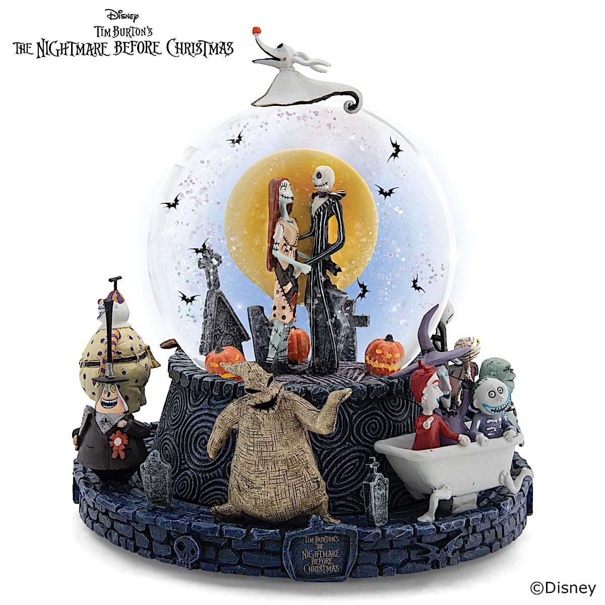 Disney古着 The Nightmare Before Christmas Disney The Nightmare Before Christmas Musical Glitter Globe