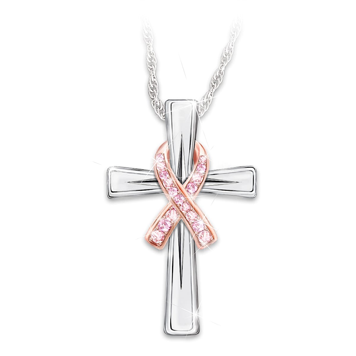 Breast Cancer Fight Heart Necklace – by Mrs. Z.