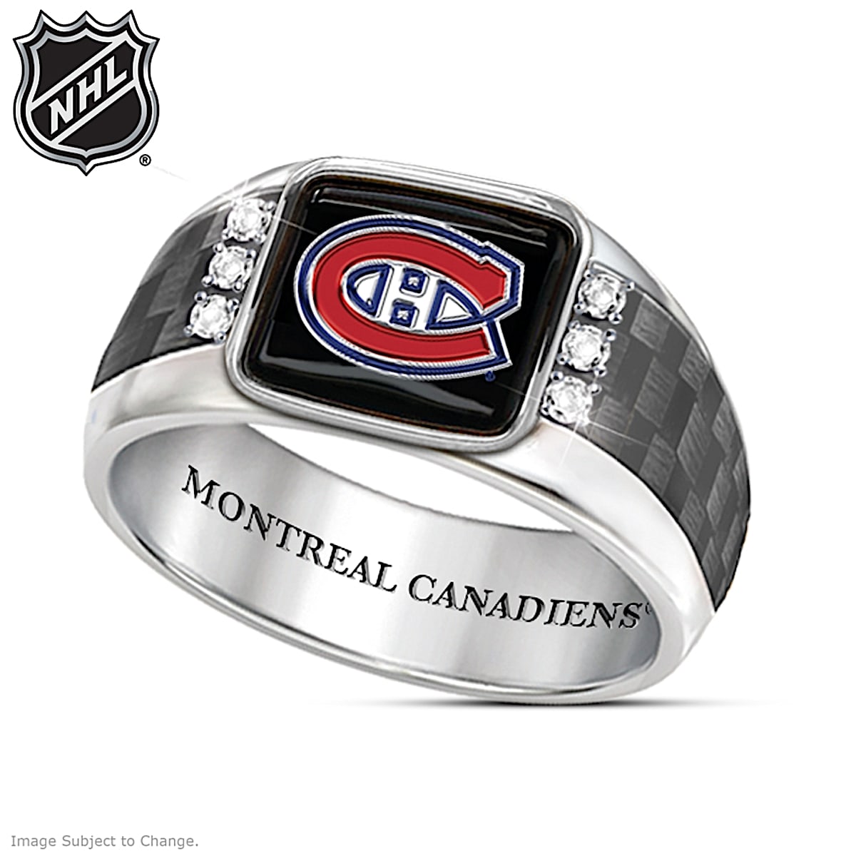 Platinum carbon fiber ring on sale