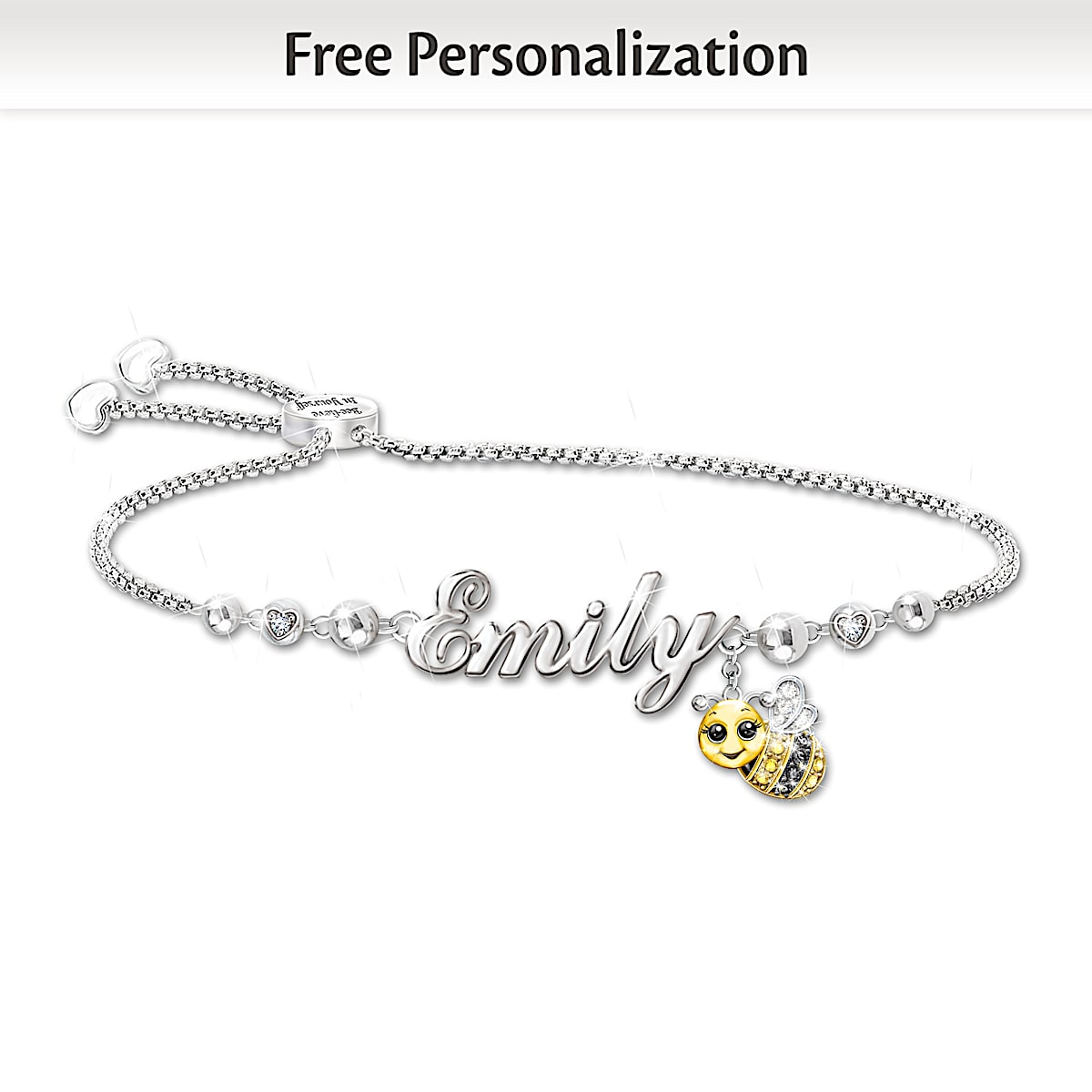 Personalized photo shop bracelet