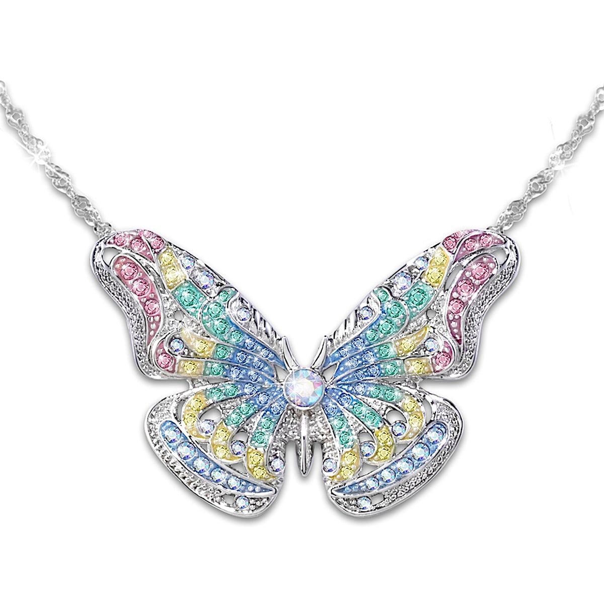 Stylish Korean Butterfly Butterfly Pendant Necklace With Glass Crystal  Pendant For Women Perfect Clavicle Chain Jewelry From Tjewelry, $0.91 |  DHgate.Com