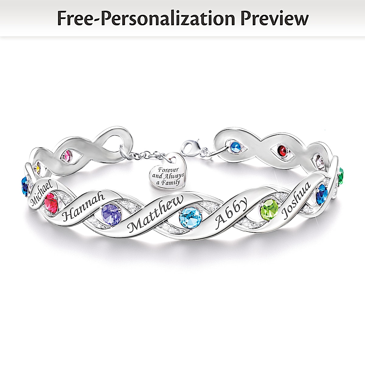 Personalised birthstone bracelets online