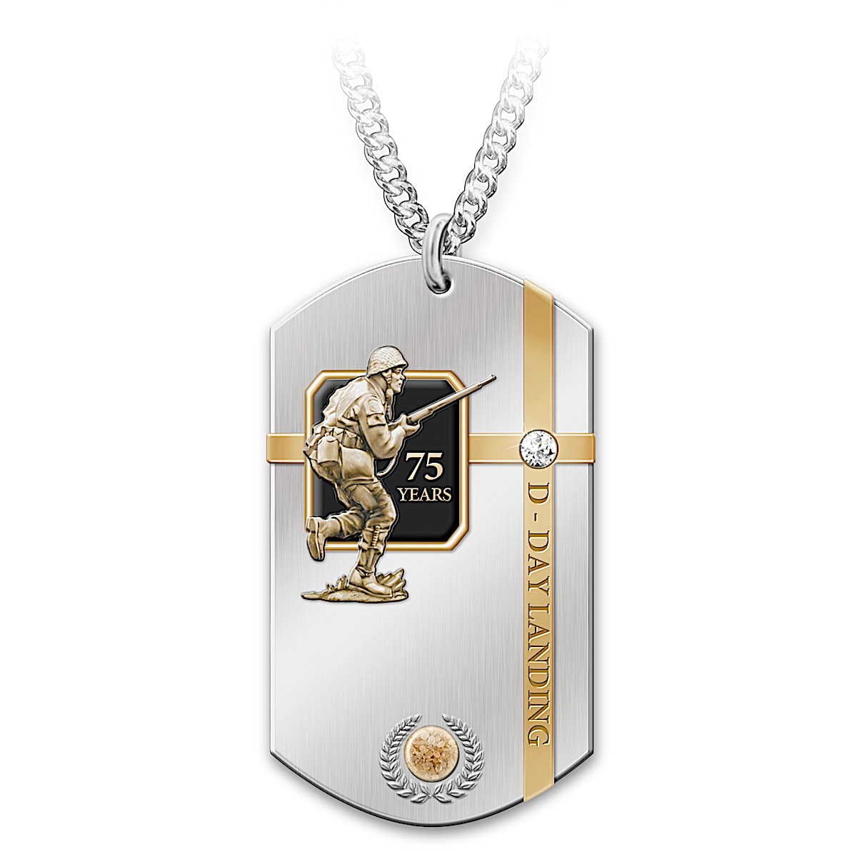 Honouring Canadas Bravest Mens Stainless Steel Dog Tag Pendant Honouring Canadas Bravest Mens Stainless Steel Dog Tag Pendant