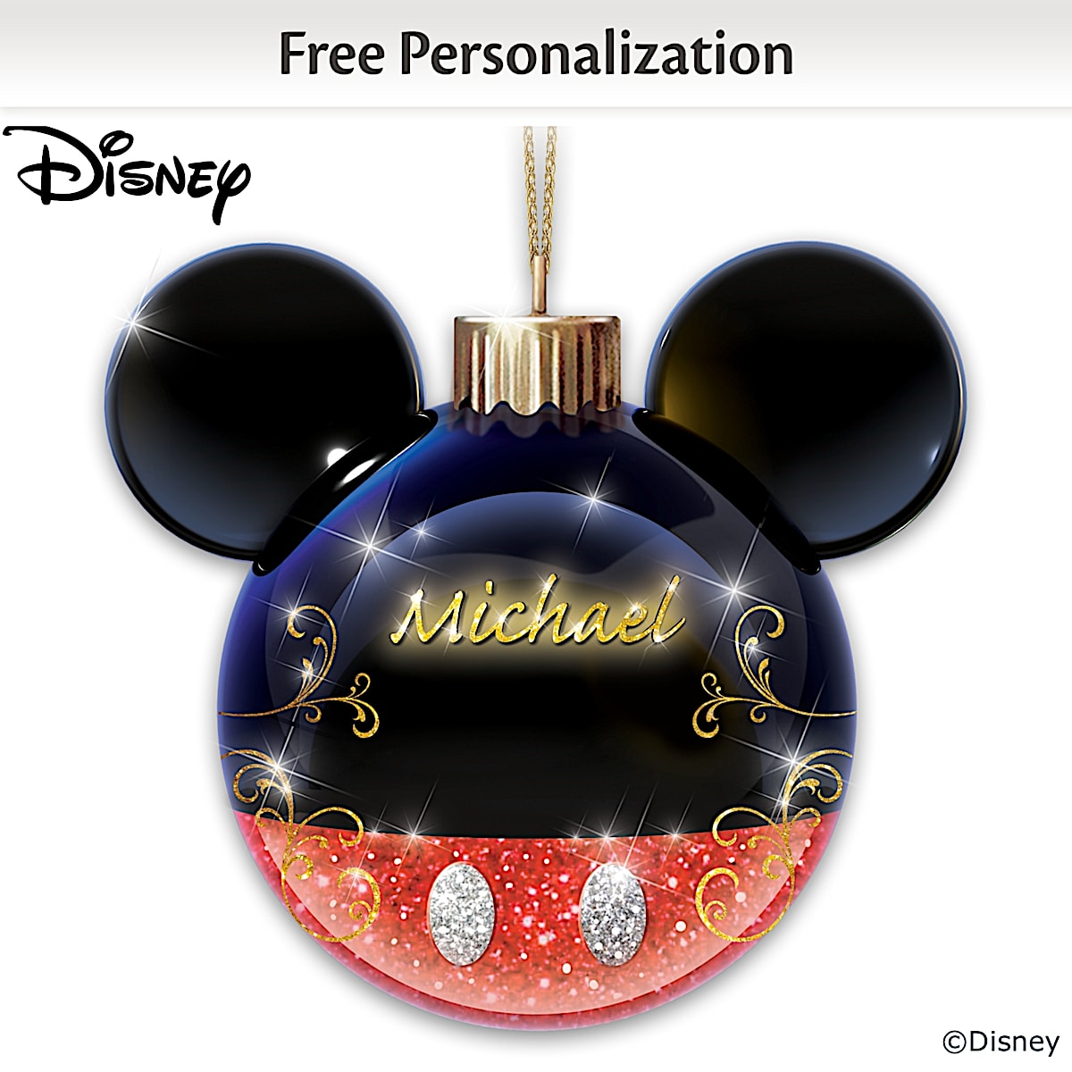 Disney Timeless Memories Mickey Mouse Personalized Illuminated