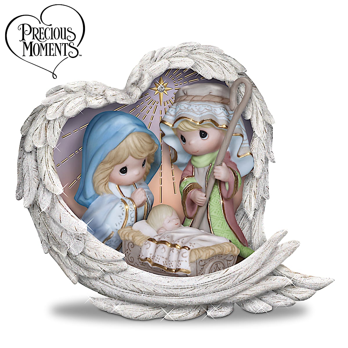 【3点セット】Precious Moments Collection Precious Moments Heavenly Blessings Nativity Figurine