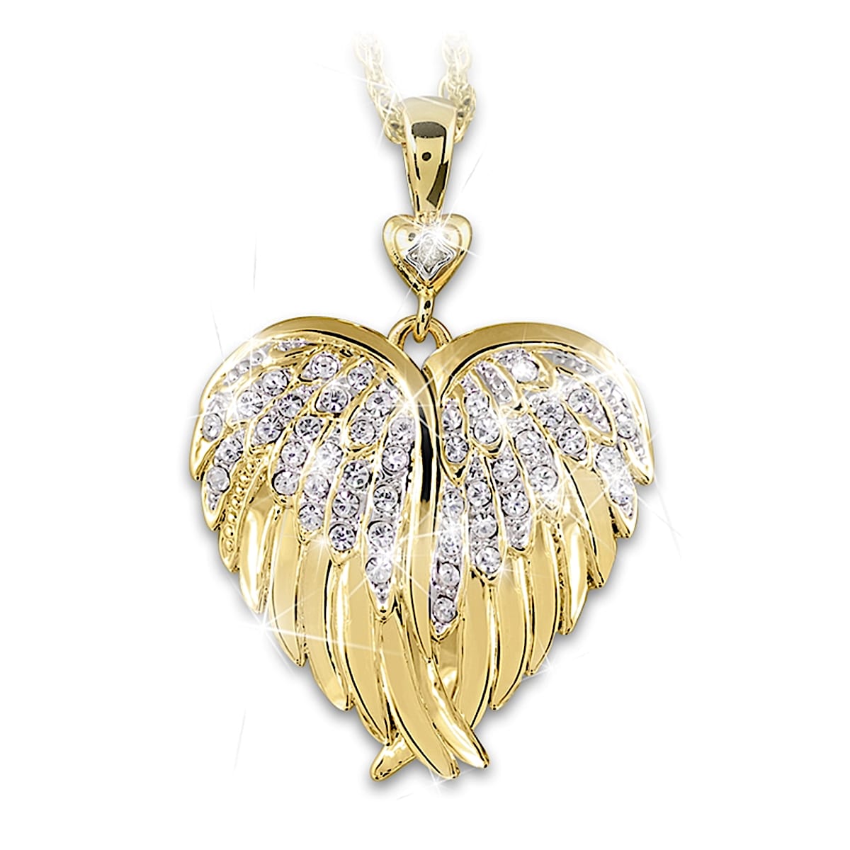 9k Gold Guardian Angel Pendant and Chain Luxury Gift With Extraordinary  Detail. -  Canada