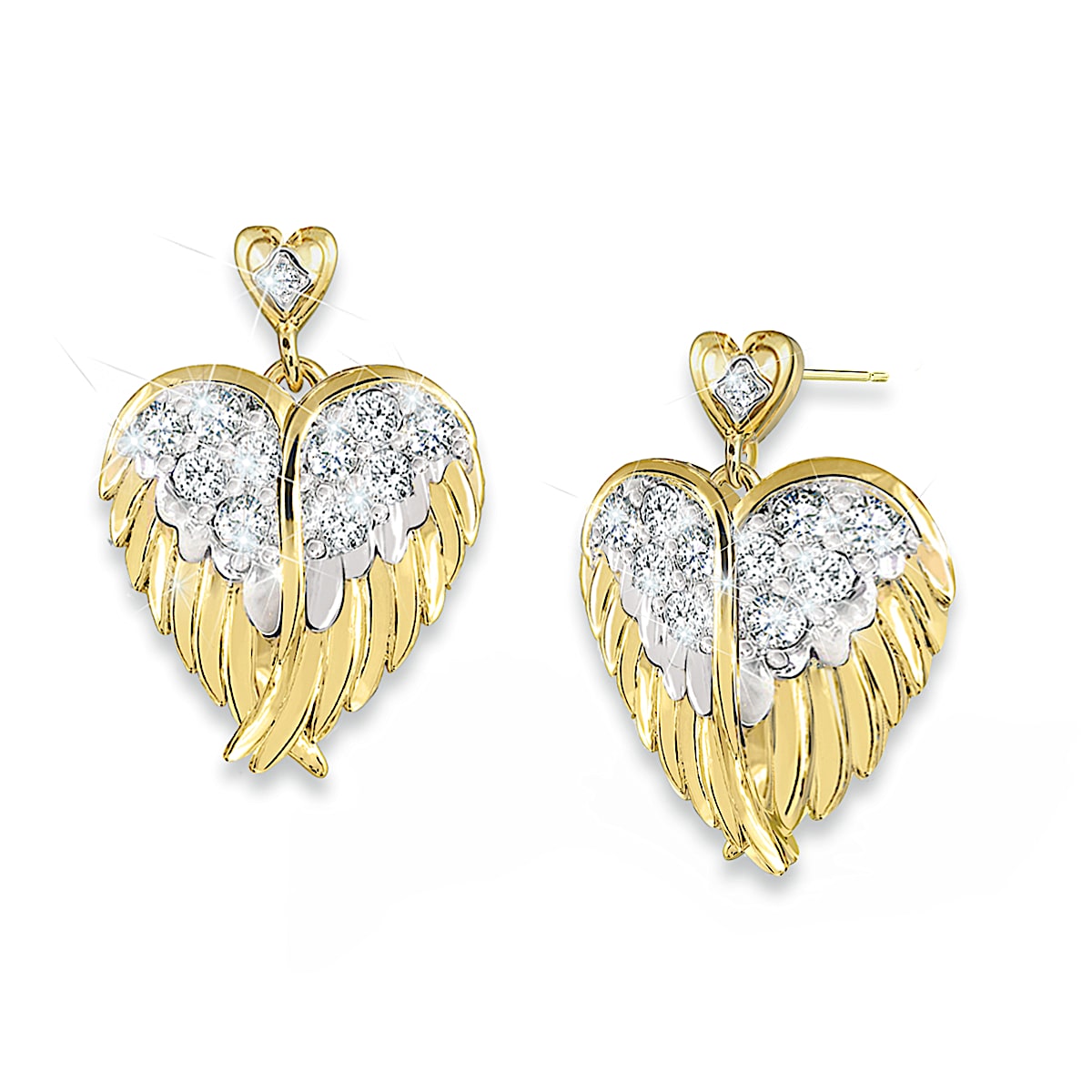 Angel E Hearl様　アクセサリー12点 Guardian Angel Embrace 24K Gold-Plated Earrings Featuring An Angel
