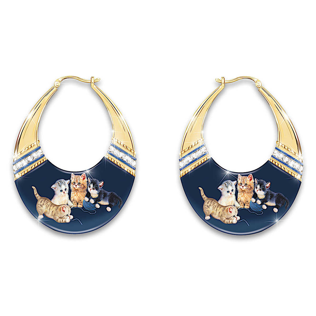 Kitty cat earrings discount