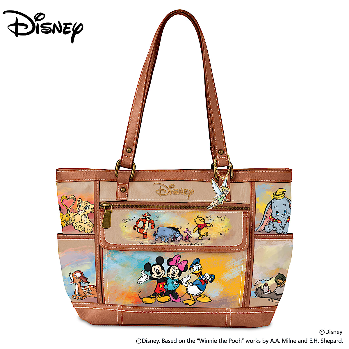 Disney leather tote bag hot sale