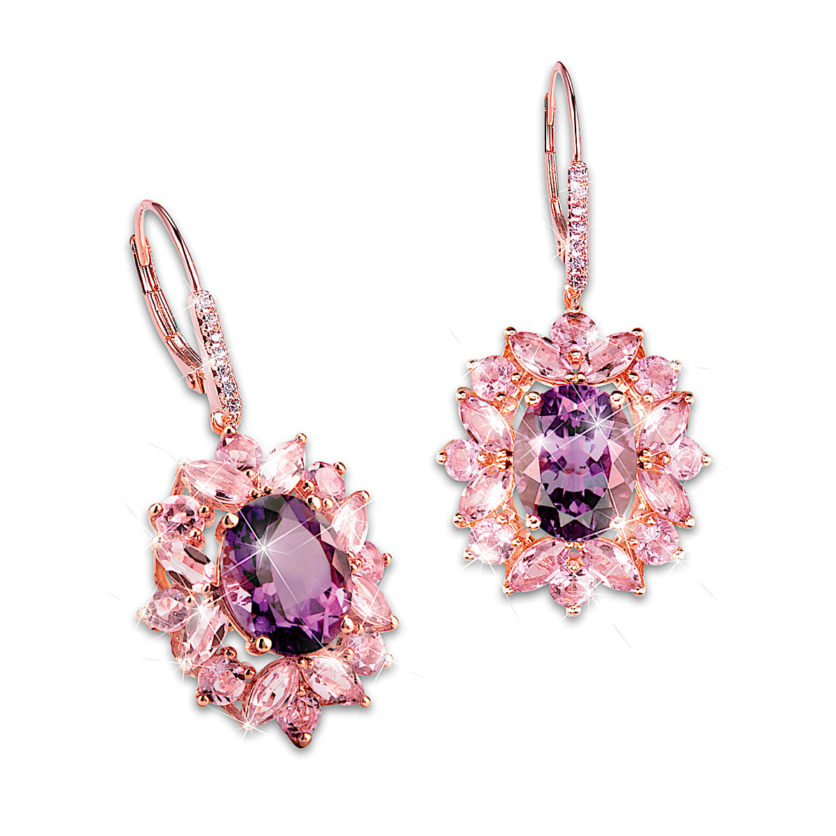Rose gold online plated earrings