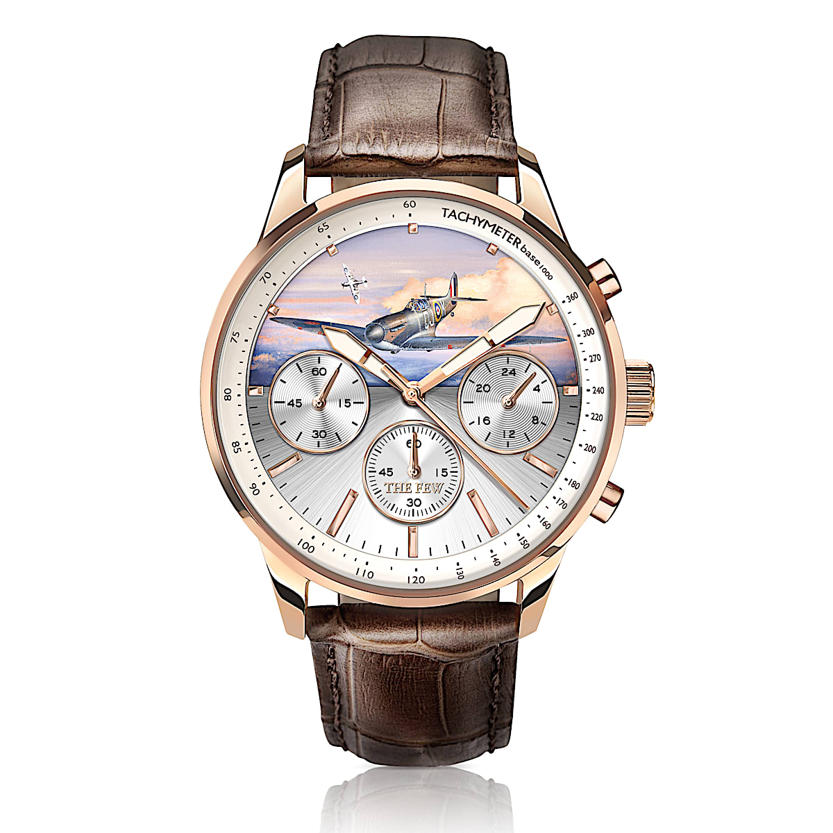 WWII Spitfire 85th Anniversary Leather Chronograph Watch