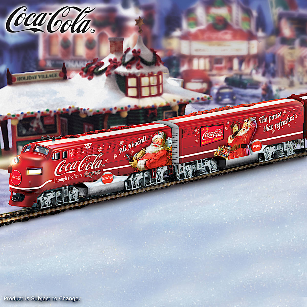 Coca cola sale electric train set