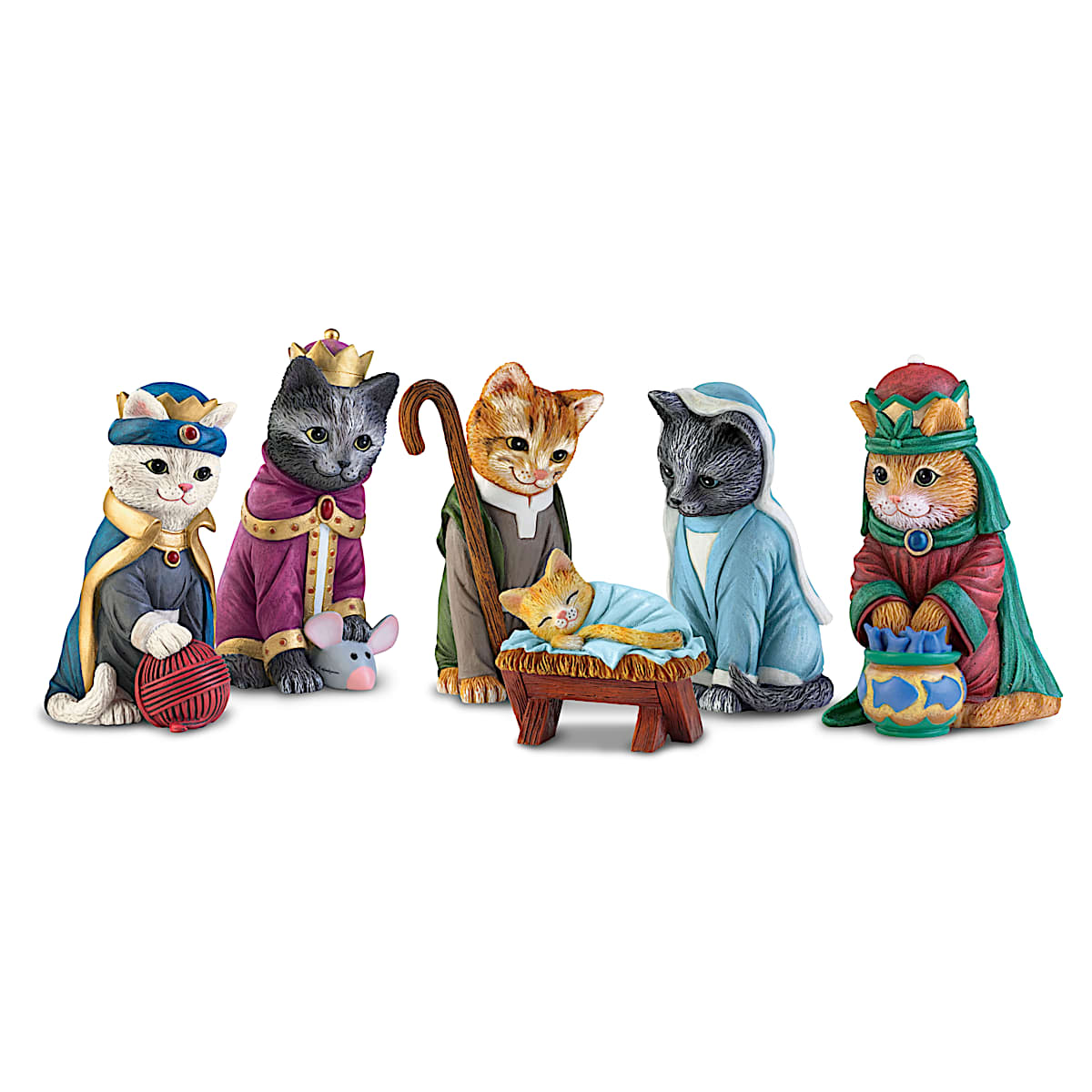 The PURR fect Christmas Pageant Nativity Figurine Collection