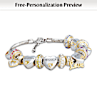 Birthstone Forever In A Mother's Heart Personalized Bracelet