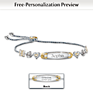 Dear Sweet Granddaughter Personalized Bracelet