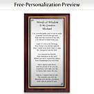 Grandson's Words Of Wisdom Personalized Wall Decor