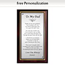 Proud To Call You Dad Personalized Wall Decor