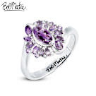 1.25-Carat Genuine Gemstone Bob Mackie Royal Purple Ring