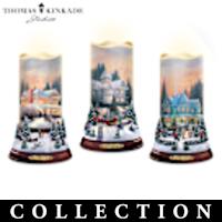Thomas Kinkade Flurries Of Light Candle Collection