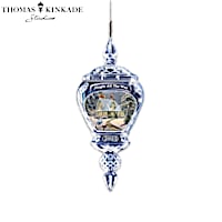 Thomas Kinkade "Winter Wonderland" 2021 Crystal Ornament