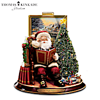 Thomas Kinkade Night Before Christmas Narrating Santa