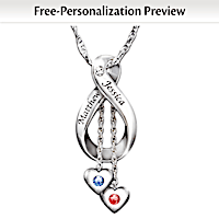Love Never Ends Personalized Diamond And Birthstone Pendant