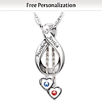 Love Never Ends Personalized Diamond And Birthstone Pendant