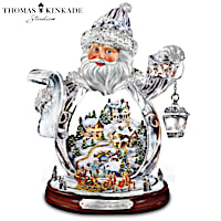Thomas Kinkade Santa Claus Is On His Way Figurine