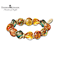 Artisan Glass Bracelet Inspired By Thomas Kinkade's Venice