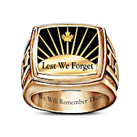 "We Will Remember" Commemorative Men's Ring