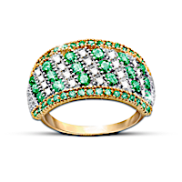 Rare Beauty Emerald And Diamond Ring