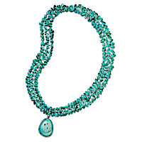 Genuine Turquoise True Blue Necklace