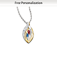 Together In Love Personalized Pendant Necklace