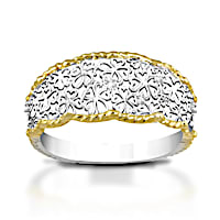 Floral Lace Diamond Ring